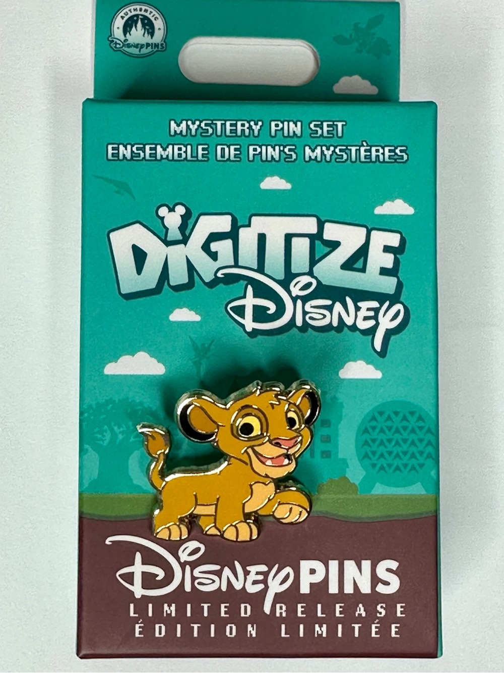 Digitize Disney Simba Walt Disney World Limited Release Mystery Pin
